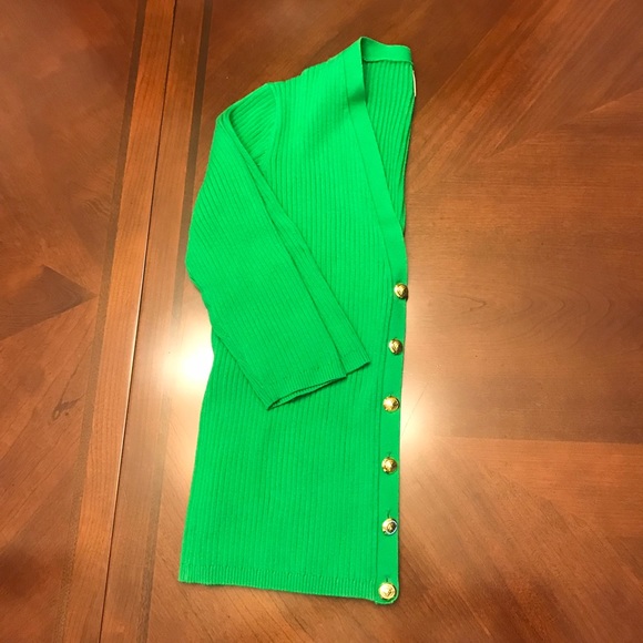 Anne Klein Green Cardigan - Picture 2 of 5